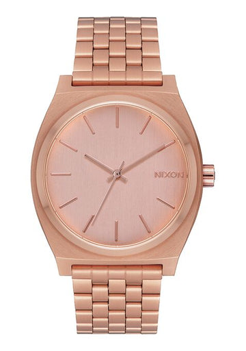 nixon time teller all rose gold