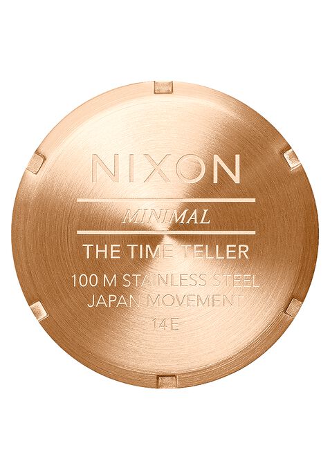 nixon time teller all rose gold