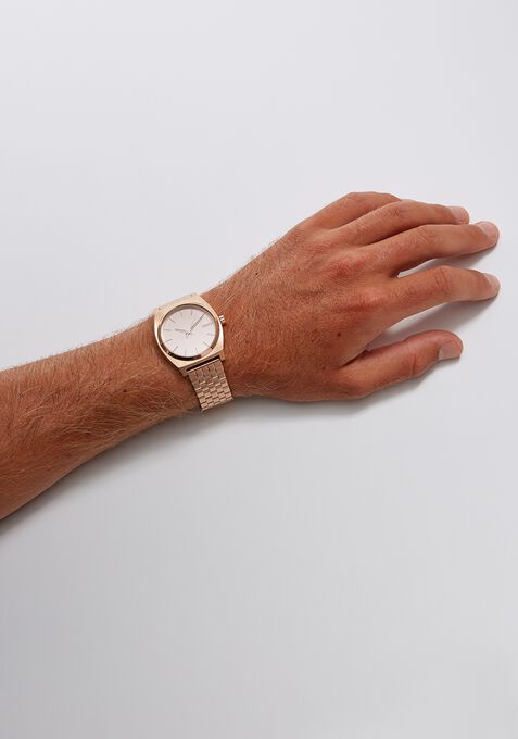 nixon time teller all rose gold