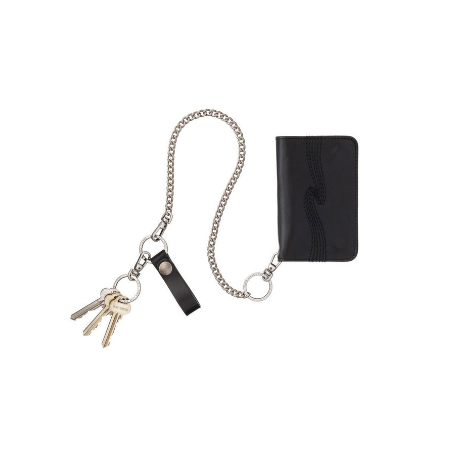 nudie alfredsson chain wallet black