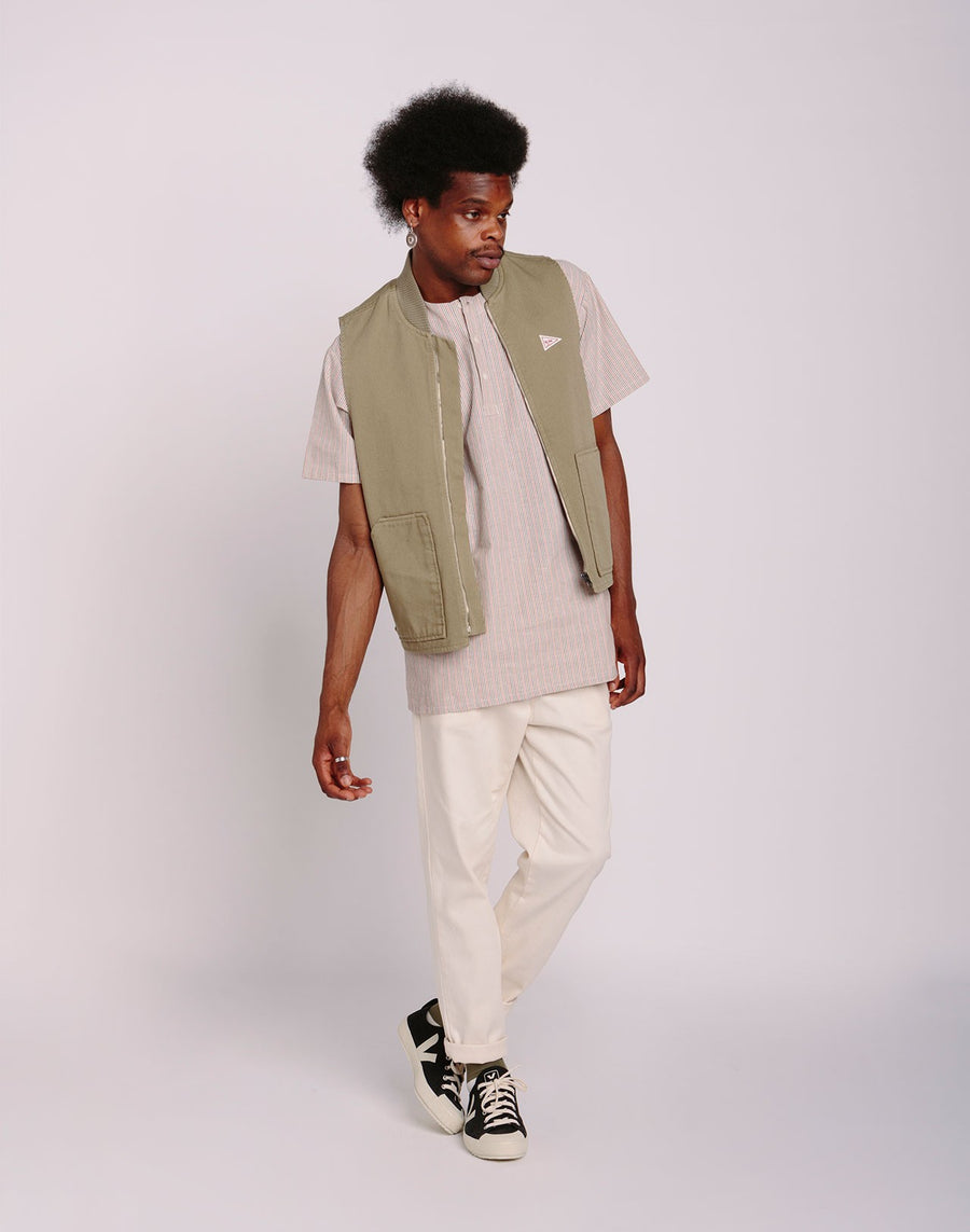 olow angus vest olive