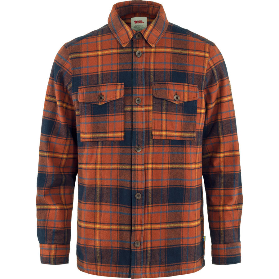 fjallraven oevik lite padded shirt autumn leaf dark navy (LAST SIZE SMALL)