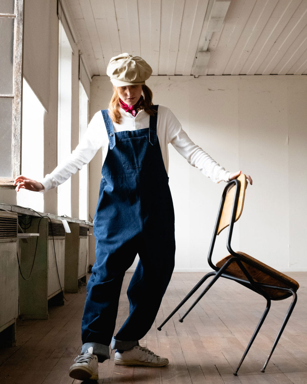 サロペット・オーバーオール・オールインワン roughlow otona satin wide salopette navy Stanton St Long Denim Overalls - Blue Night | One Teaspoon USA