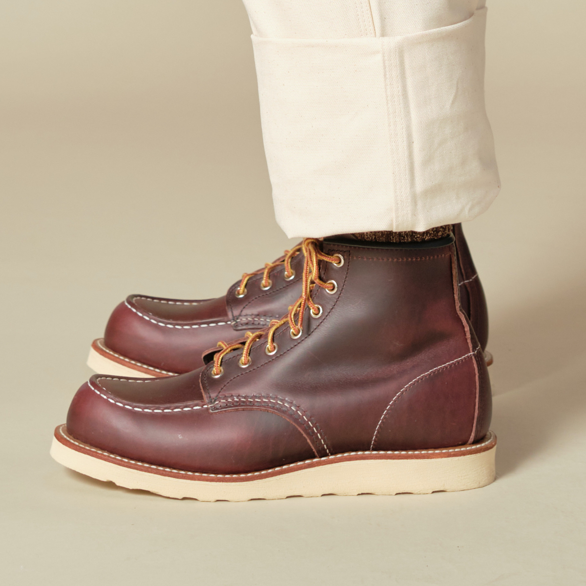 Oxblood top top work boots