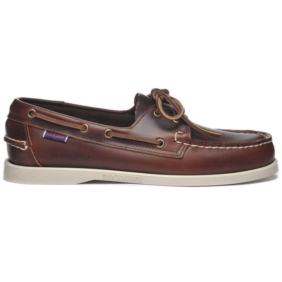 sebago portland waxed brown