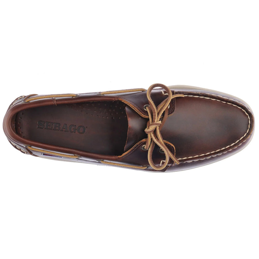 sebago portland waxed brown