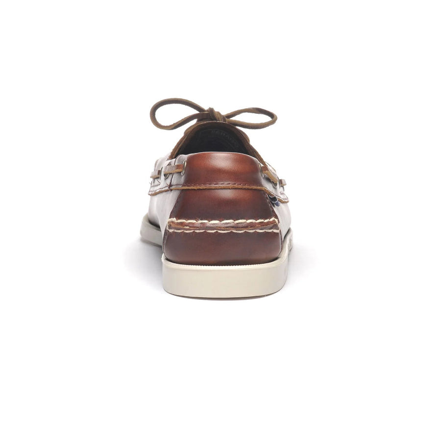 sebago portland waxed brown