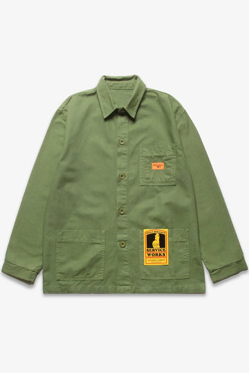 service works canvas coverall jacket olive (LSAT SIZE SMALL)