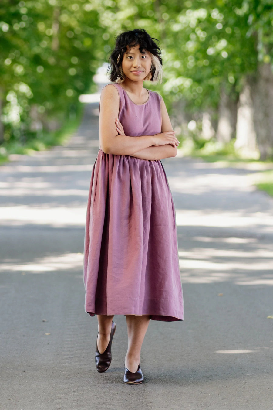 son de flor malala dress phlox purple