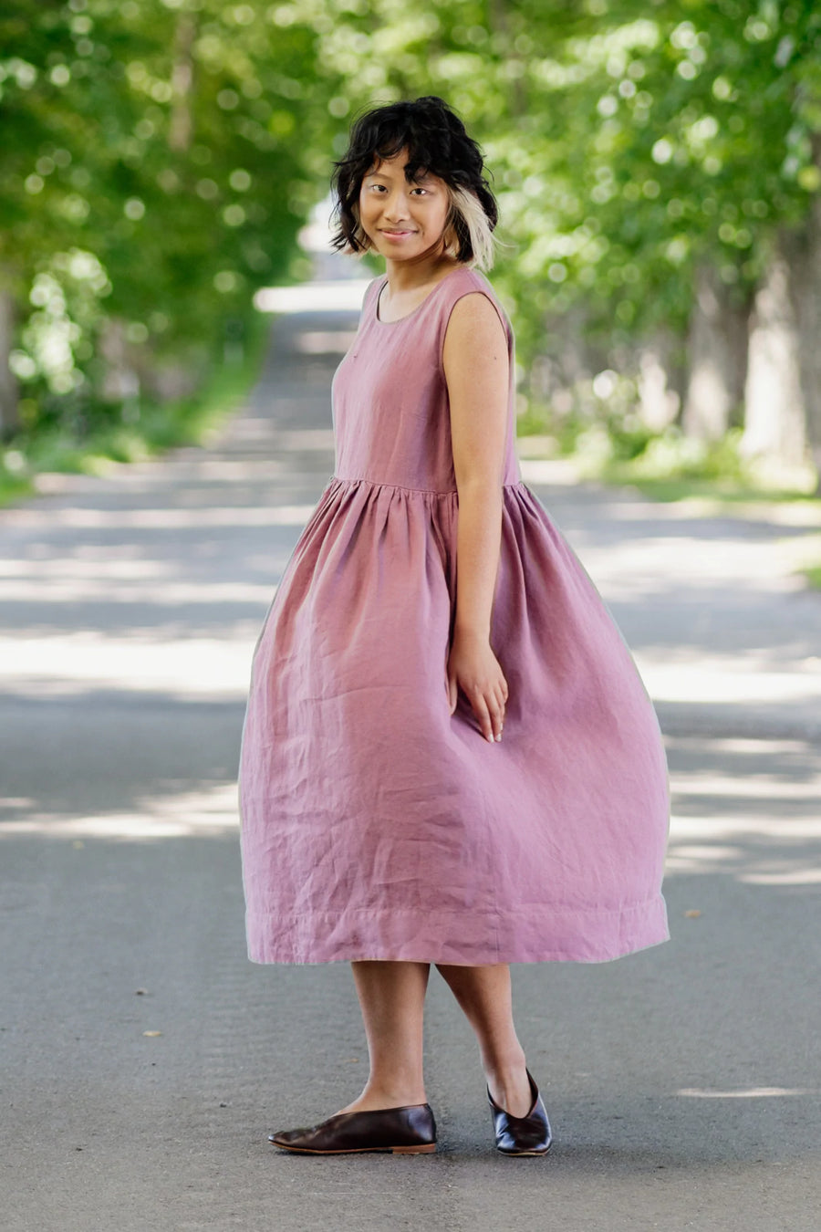 son de flor malala dress phlox purple