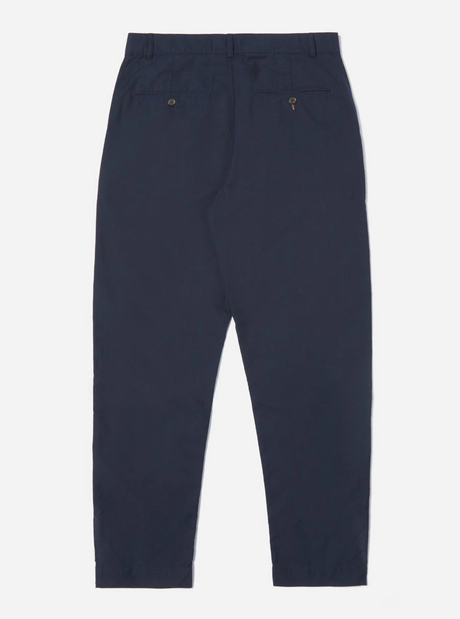 universal works military chino navy cotton mix suiting