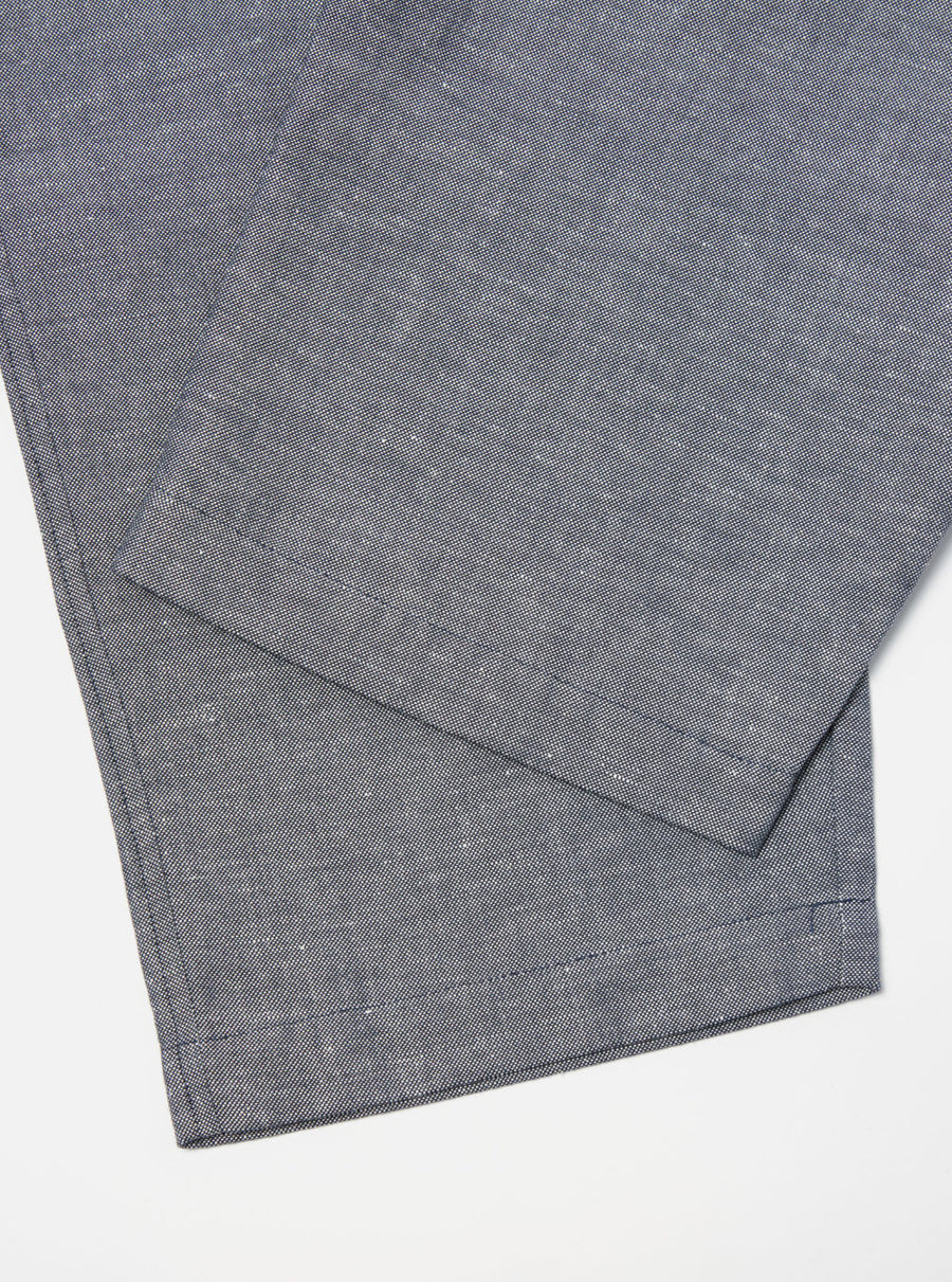 universal works oxford pant hemp cotton mix navy