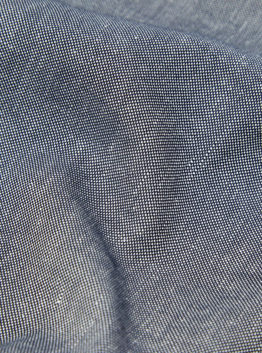 universal works oxford pant hemp cotton mix navy