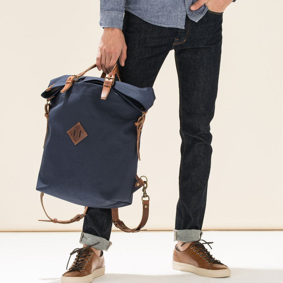 bleu de chauffe woody medium backpack peacoat blue